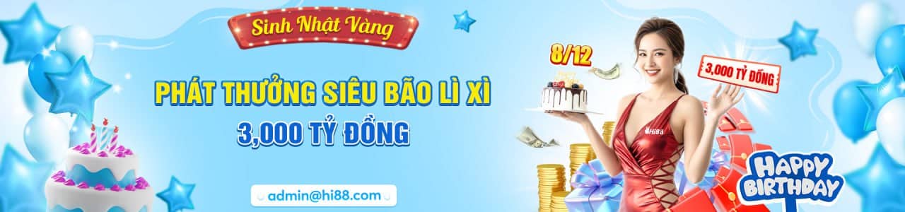 Thành viên may mắn nhận thưởng sinh nhật trong sự kiện “Siêu Bão Lì Xì” của Hi88.